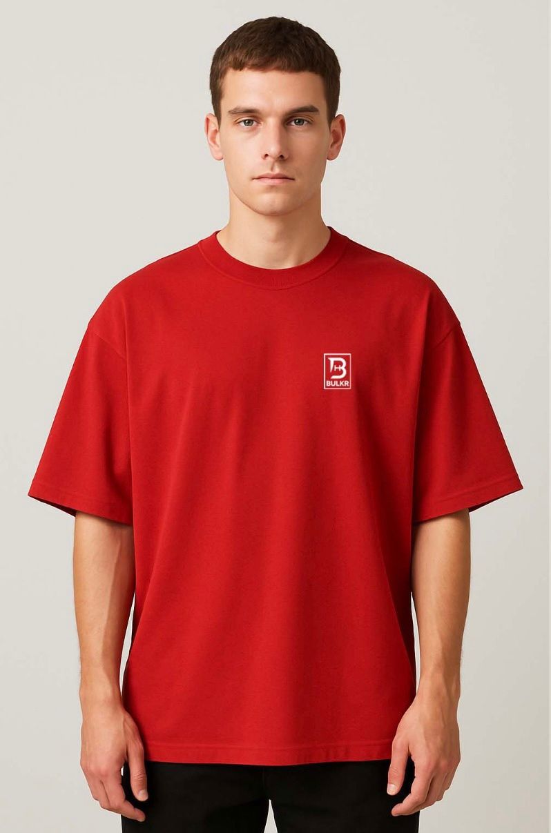 BULKR Oversized Gym T-Shirt — Dream Edition (Red)
